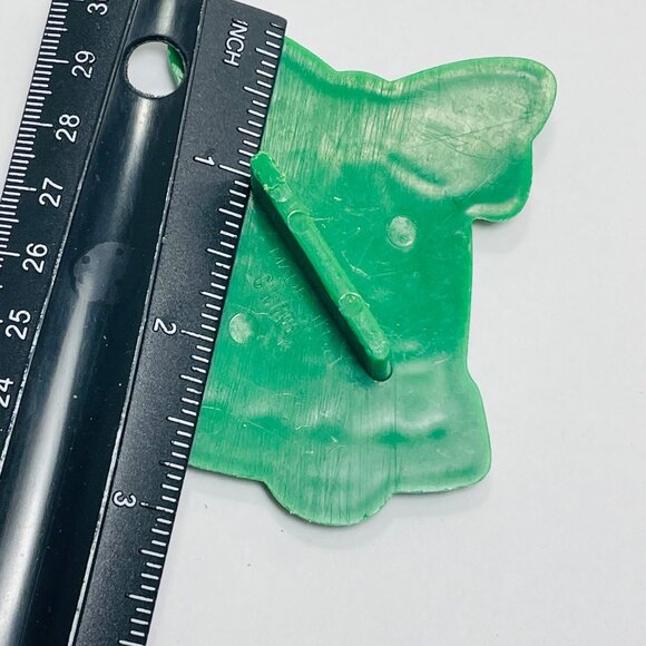 Vintage Green Holiday Bell Imprint Cookie Cutter - Picture 4 of 5